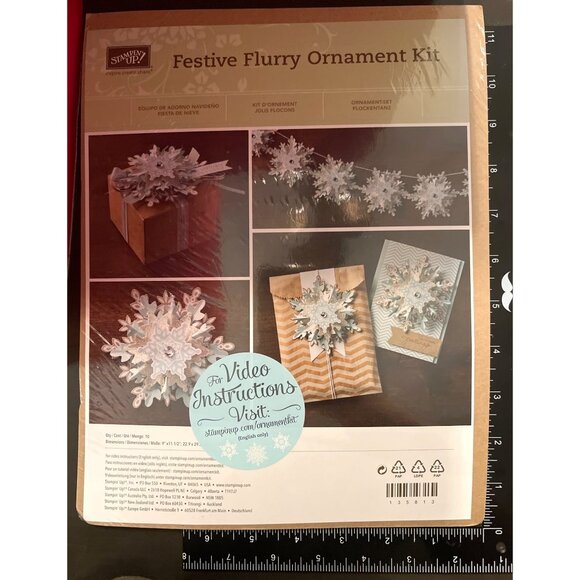 Stampin Up! Festive Flurry Ornament Kit 135813 - Picture 2 of 3